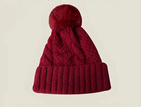Beanie : Beanie Wit - Trendy Polyester in Rood van Pantino