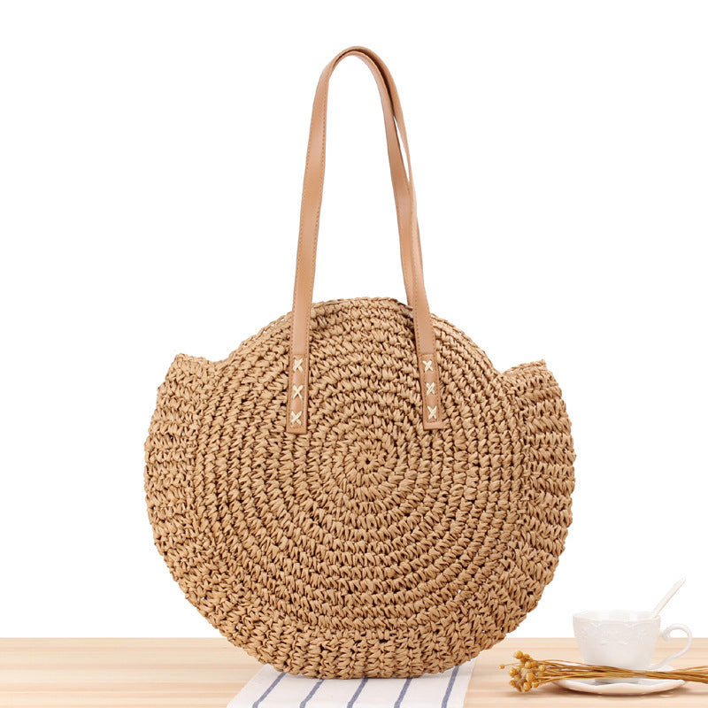 bags : Stro Handtas Zomer Strand - Beige in van Pantino