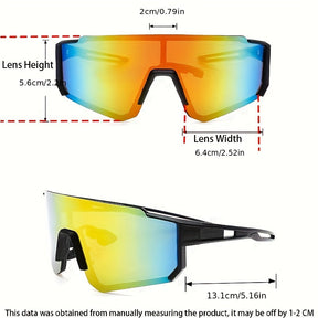 Sport Sunglasses : Sportzonnebrillen voor Heren met Gecoate Lenzen Buitenrijden - Zwart Grijs in van Pantino