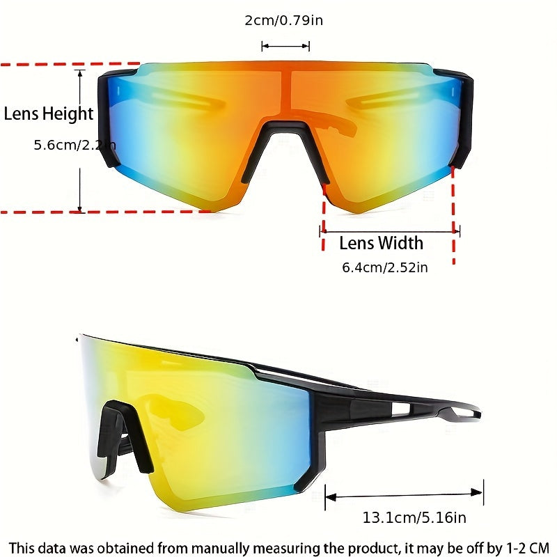 Sport Sunglasses : Sportzonnebrillen voor Heren met Gecoate Lenzen Buitenrijden - Zwart Grijs in van Pantino