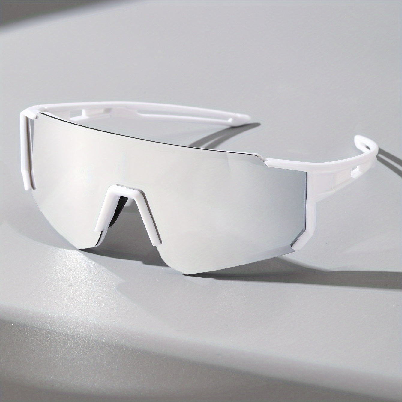 Sport Sunglasses : Sportzonnebrillen voor Heren met Gecoate Lenzen Buitenrijden - Zwart Grijs in Witte Mercurius van Pantino