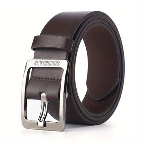 Belt : PU Leren Riem Zwart Heren Casual Jeans in Bruin [stijl 2] van Pantino