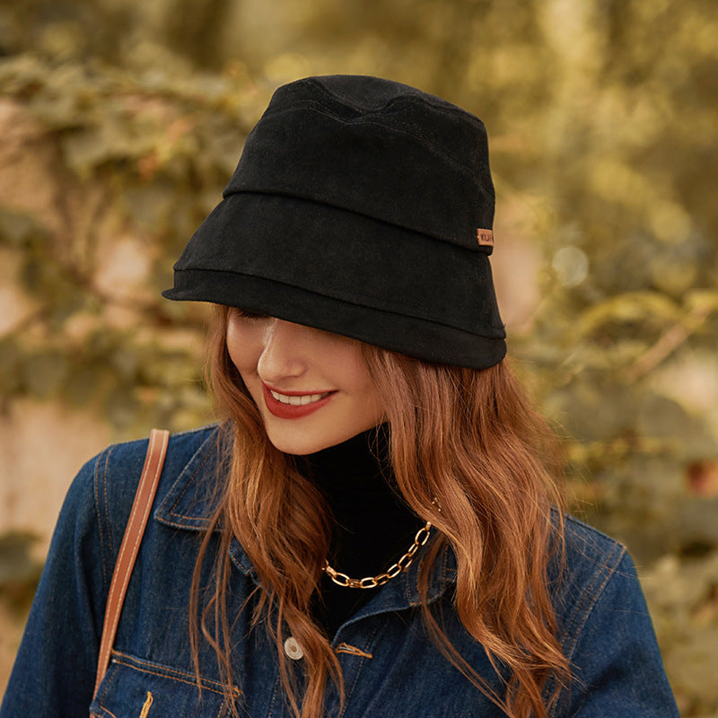 Bucket Hat : Eenvoudig Stiksel Emmer - Beige in van Pantino