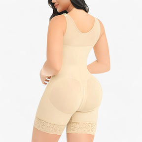 Bodysuit : Bodysuit Zwart - Slank Korset in van Pantino