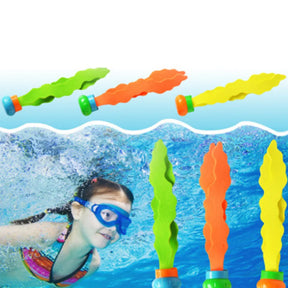 outdoor equipment : Duikspeelgoed Set Kinderen 6-Delig - Zomers Zee Onderwateravontuur - Kunststof in Veelkleurig van Pantino