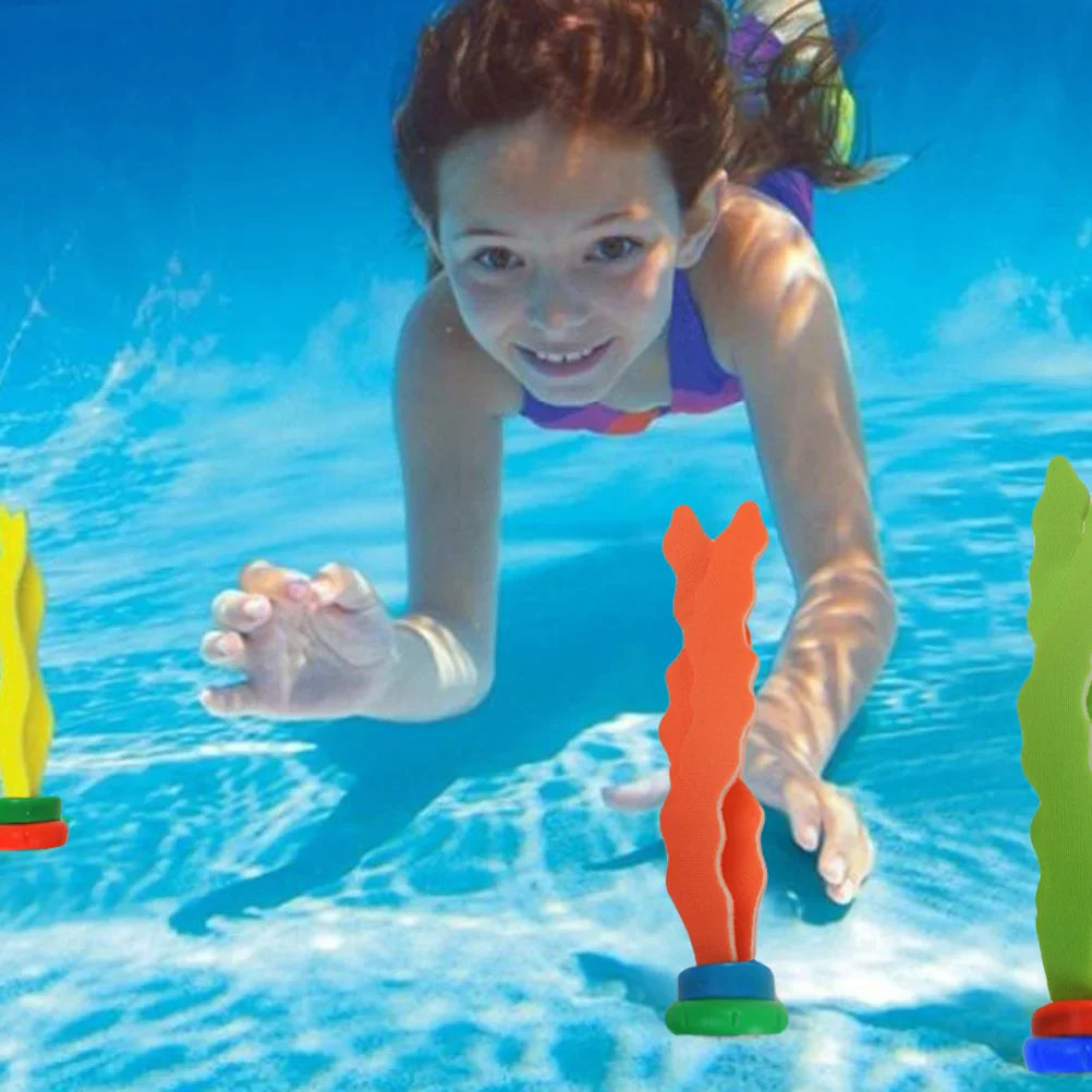 outdoor equipment : Duikspeelgoed Set Kinderen 6-Delig - Zomers Zee Onderwateravontuur - Kunststof in van Pantino