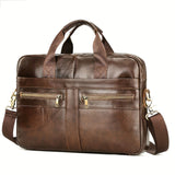 Sac bandoulière homme marron - Sac en cuir véritable en cuir de vachette de première couche