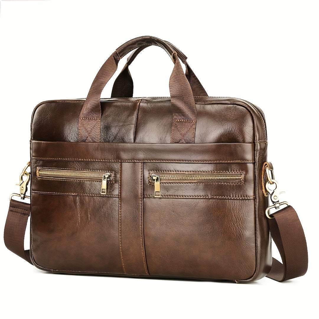 bags : Crossbody Tas Heren een Soort Bruin - Echt Lederen Herentas Toplaag Koeienhuid Lederen Schoudertas in van Pantino