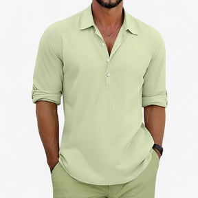 T-Shirt : Zomershirt Heren - Blauw in Groen van Pantino
