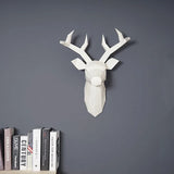 RegalRoe - Décoration Tête d'Antilope - Rouge