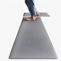 home & garden : Antislip Keukentapijt Katoen - Rood in Licht grijs van Pantino