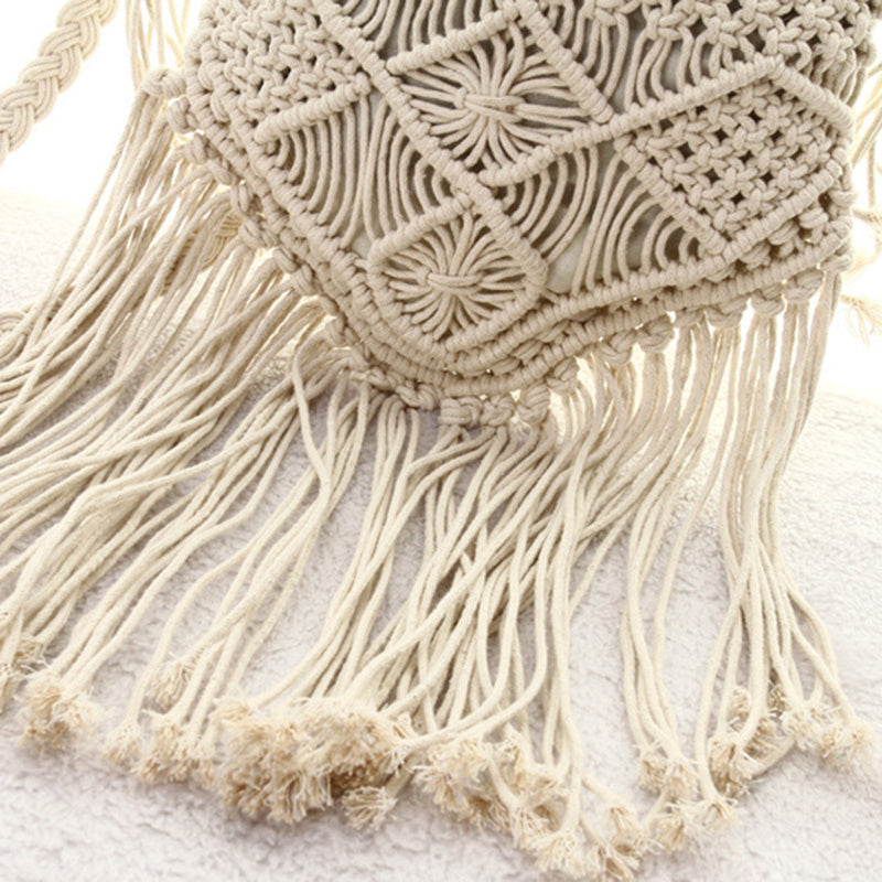 bags : Strand Begeleider Kwast Sling Bag - Wit in van Pantino