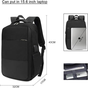 bags : Laptoprugzak, Anti-Diefstal Zakelijke Rugzak met USB Oplaadpoort en Koptelefoongat, Reis Rugzak Heren Dames, Waterdichte Werkrugzak Schooltas, voor... in van Pantino