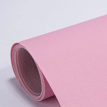 other : Zelfklevende Leren Lapjes - Zwart in Roze van Pantino