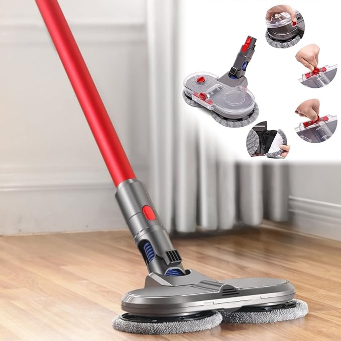 home & garden : Slanke Elektrische Mopkop - Hoeken Reiniging Effectief - Microvezel in van Pantino