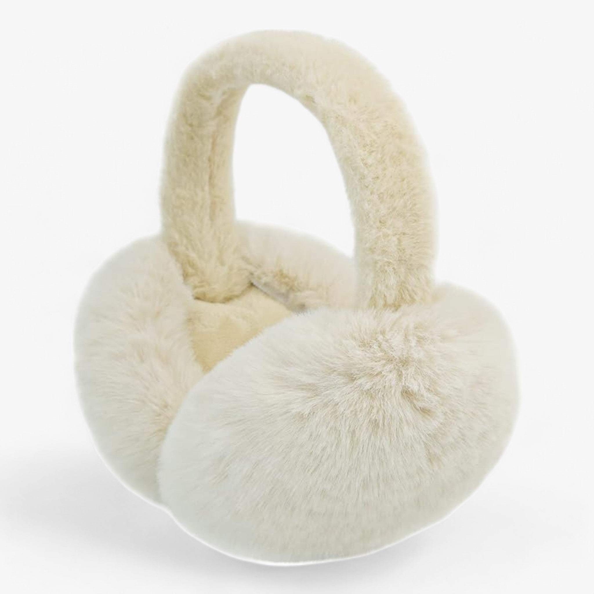 Earmuffs : Zachte Pluche Oordopjes - Bescherming Tegen de Kou - Grijs in Wit van Pantino