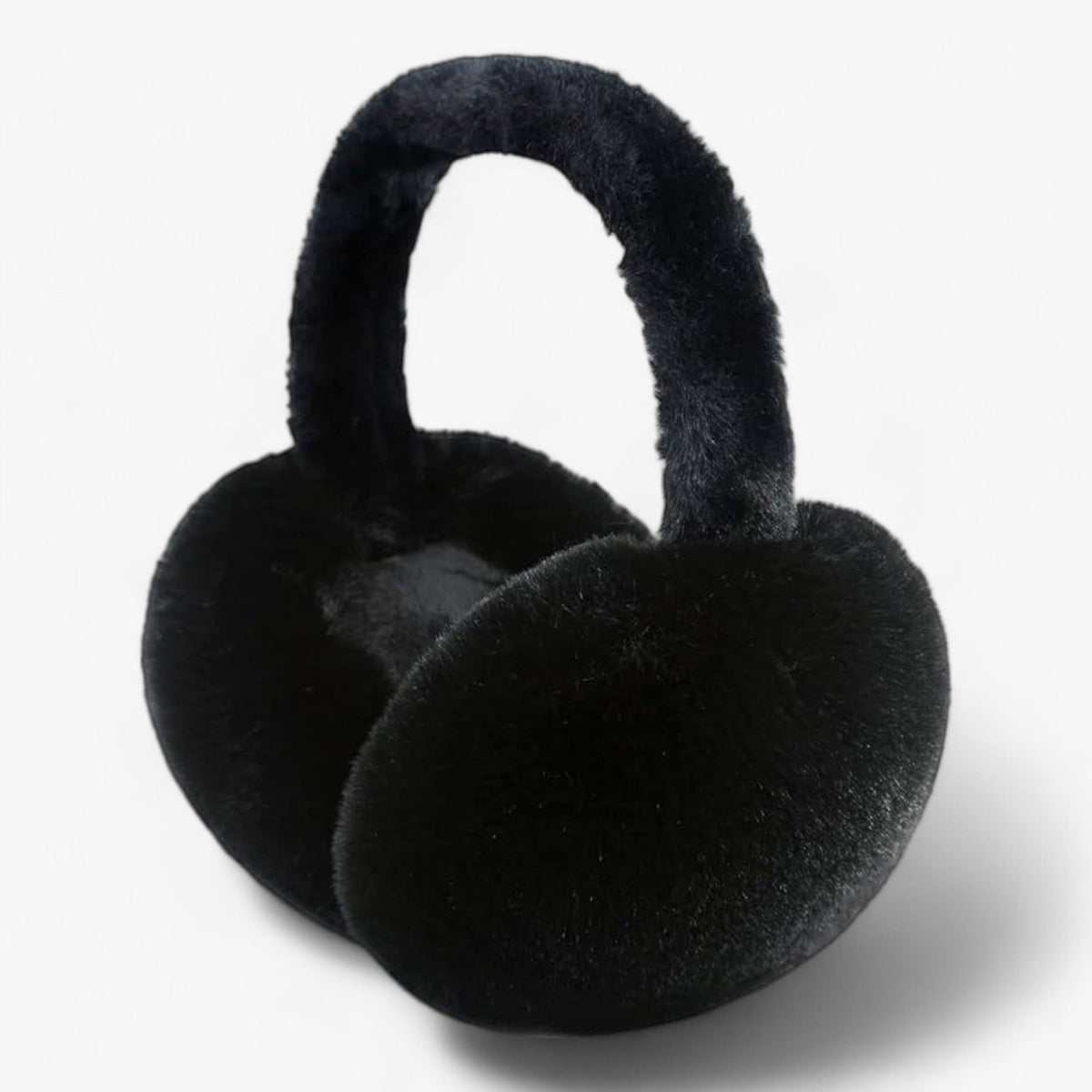 Earmuffs : Zachte Pluche Oordopjes - Bescherming Tegen de Kou - Grijs in Zwart van Pantino