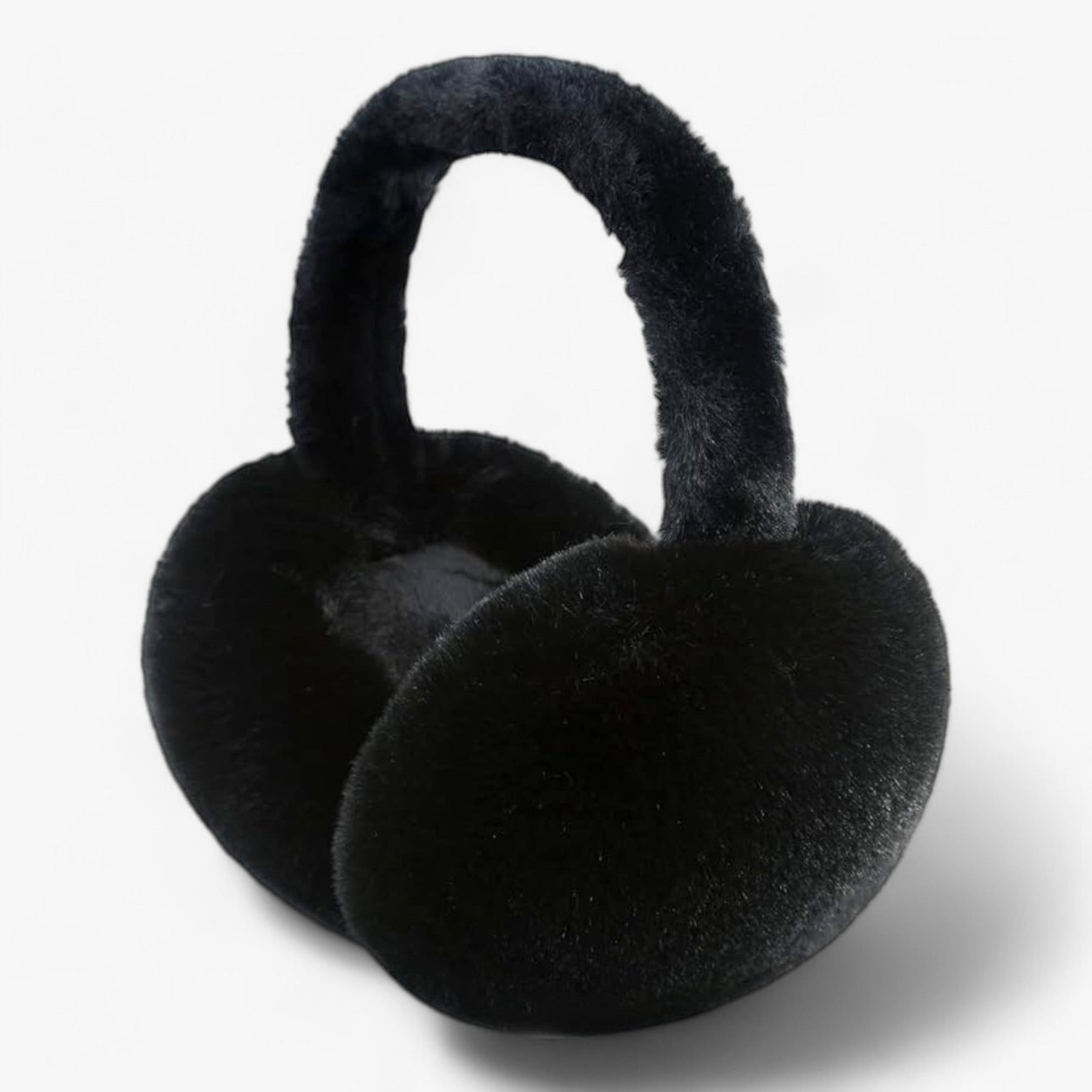 Earmuffs : Zachte Pluche Oordopjes - Bescherming Tegen de Kou - Grijs in Zwart van Pantino