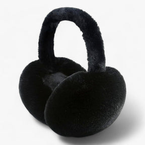 Earmuffs : Zachte Pluche Oordopjes - Bescherming Tegen de Kou - Grijs in Zwart van Pantino