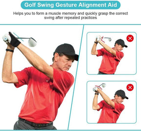 other : Golf Swing Uitlijning Brace - Nylon Polshouding Trainer voor Correcte Techniek in van Pantino