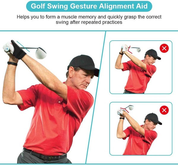 other : Golf Swing Uitlijning Brace - Nylon Polshouding Trainer voor Correcte Techniek in van Pantino