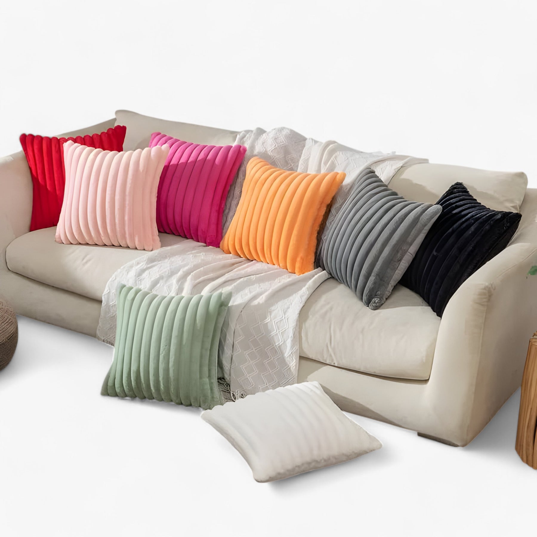 home & garden : Kussenhoes voor de Bank - Heerlijk Comfortabel en Stijlvol - Grijs in van Pantino