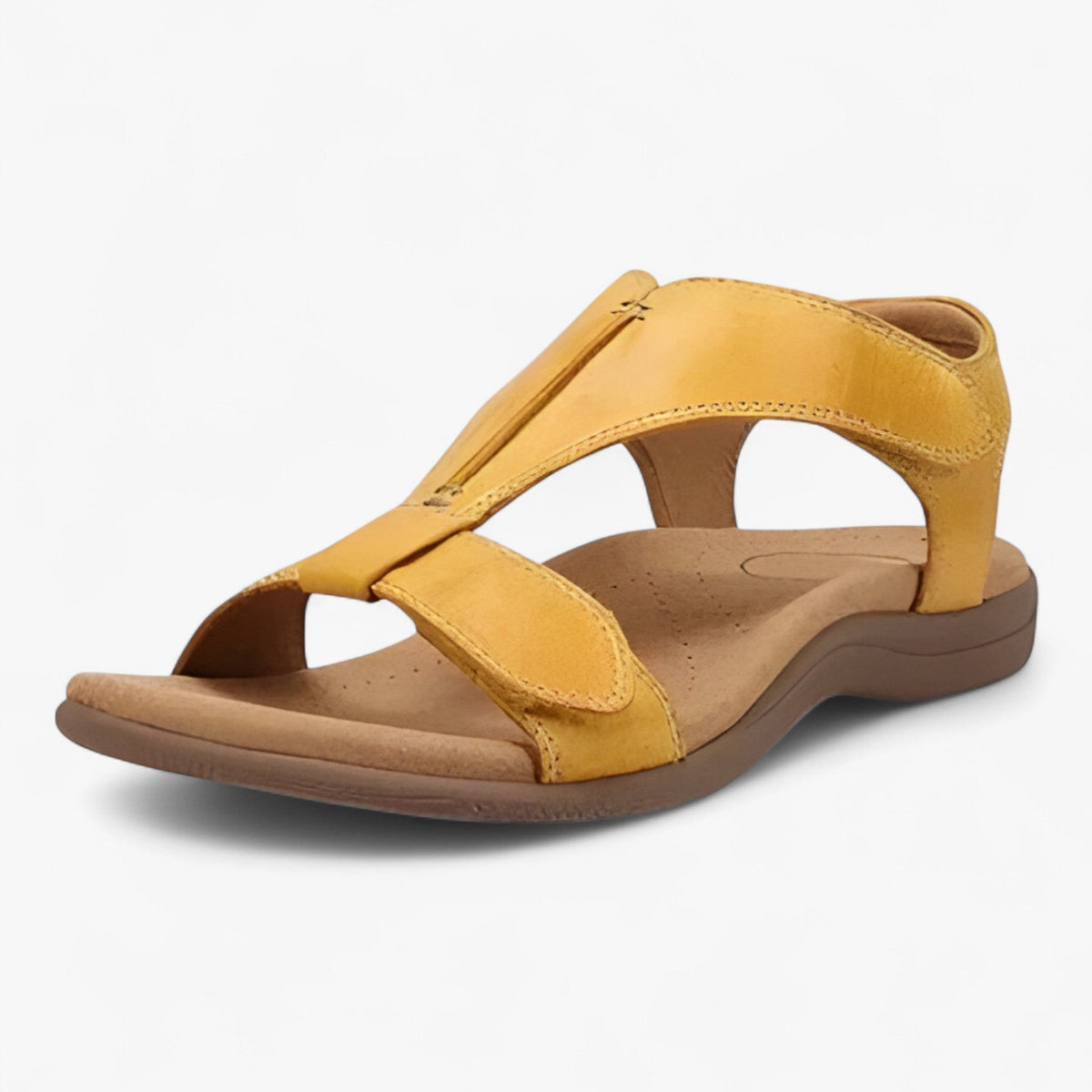 Sandals : Dames Sandalen Lichtgewicht met Voetboogondersteuning - Comfortabel en Ademend in Giallo van Pantinoshop