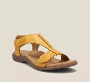Sandals : Jade Dames - Orthopedische Sandalen - Sandalen Dames in Geel van Pantino