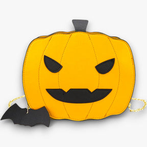 bags : Pumpkin Purse - Creatieve Halloween-Tas voor een Stijlvolle Look - Goud in Oranje van Pantino