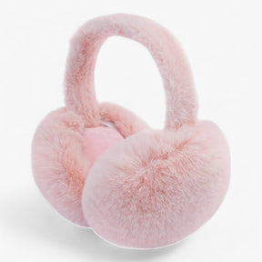 Earmuffs : Zachte Pluche Oordopjes - Bescherming Tegen de Kou - Grijs in Roze van Pantino