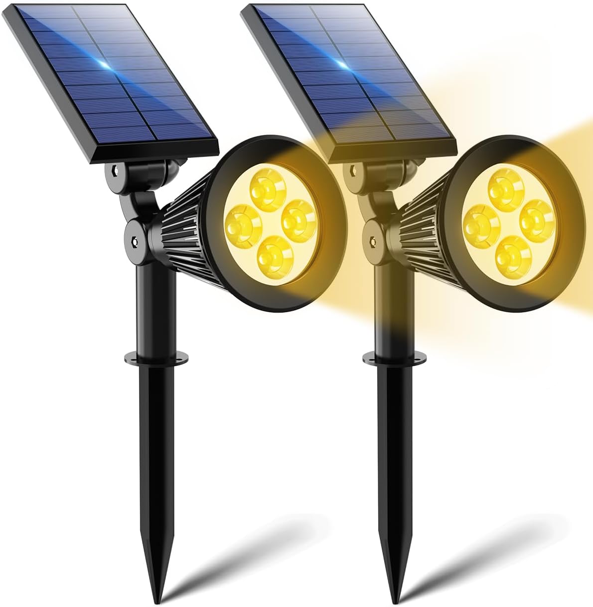 outdoor equipment : SolarGlow - Verstelbare & Weerbestendige Solar Spot - 1 + 1 in van Pantino