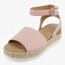 Veelzijdige Dames Espadrille Sandalen van Beige Canvas met Comfortabele Sleehak