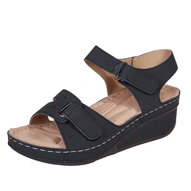 Sandals : Sandalen Dames Zwart - Comfortabele in van Pantino