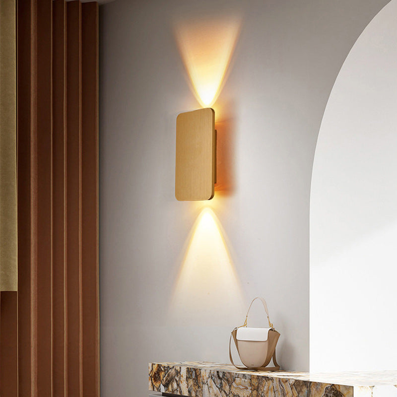 Binnen Rechthoekige LED Wandlamp - Modern Metalen Ontwerp