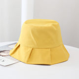 Sommer Solider Bucket Hat - Gelb