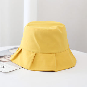 Bucket Hat : Zomer Solid Bucket Hat - Geel in Geel van Pantino