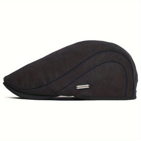 Newsboy Hat : Warme Newsboy Hoed, Cabbie Hoed, Gatsby Hoed Vintage - Zwart in van Pantino