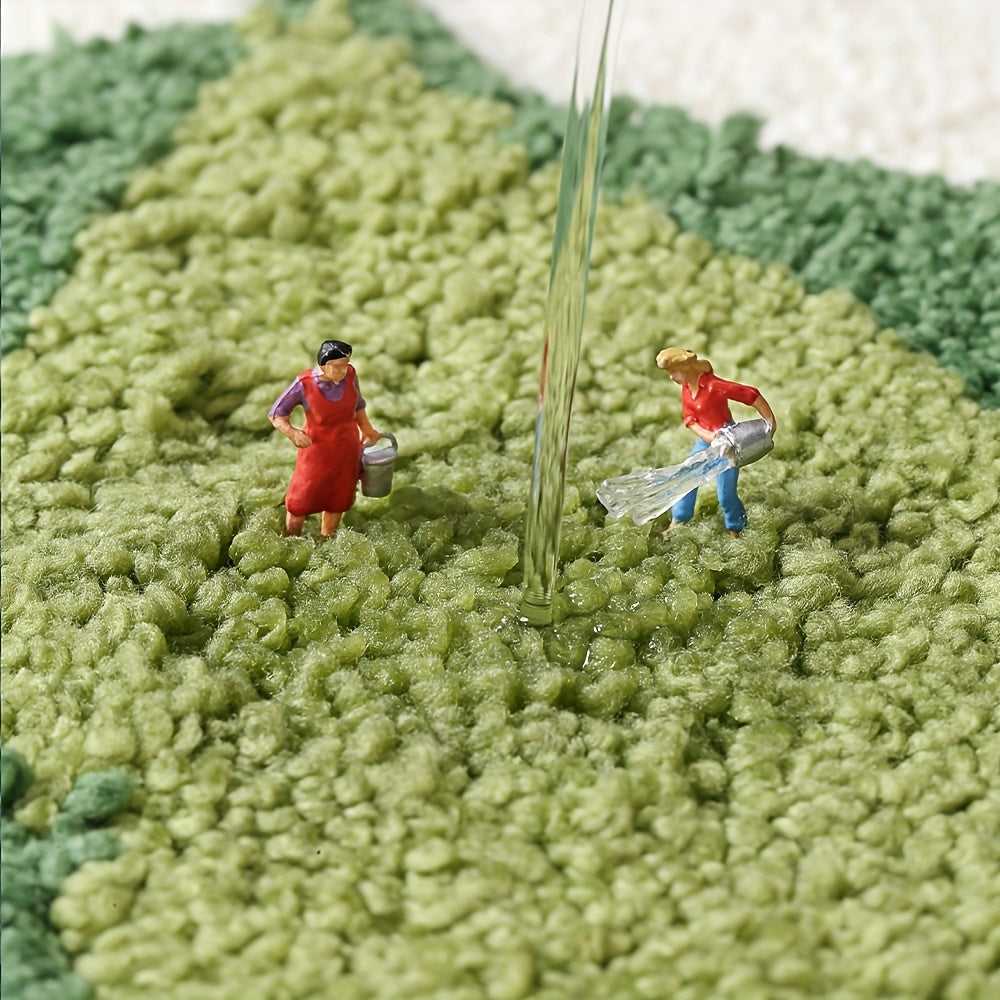 home & garden : Absorberende Badkamermat met Bladerpatroon in van Pantino