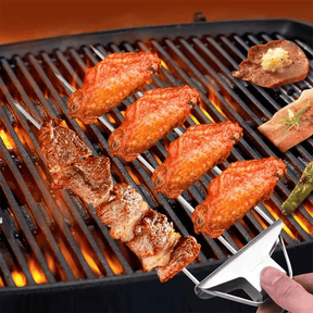 outdoor equipment : 3-Weg Grillspiezen BBQ - Rvs Duurzaam Buiten Grillen - Rvs in van Pantino
