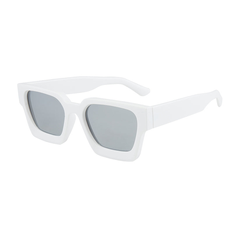 Sunglasses : Zonnebril met Dik Montuur Heren - C1 Zwart in C16 Wit Zilverachtig van Pantino