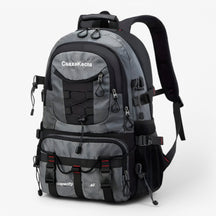 outdoor equipment : Trekking Rugzak 40L Oranje - Waterdichte, Duurzame & Comfortabele Backpack voor Heren & Dames in Donkerblauw van Pantino