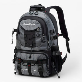 outdoor equipment : Trekking Rugzak 40L Oranje - Waterdichte, Duurzame & Comfortabele Backpack voor Heren & Dames in Donkerblauw van Pantino