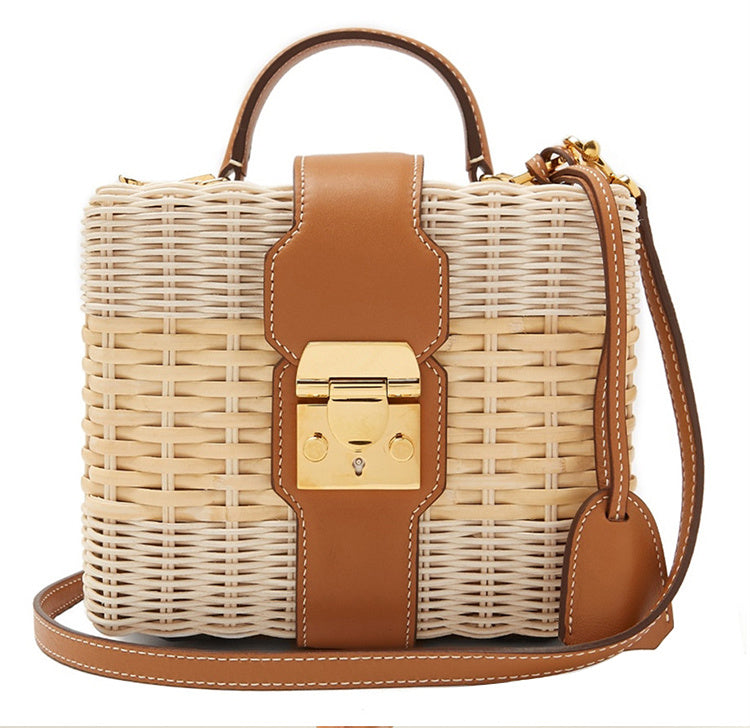 bags : Crossbody Vakantie Strandtas - Bruin in Bruin van Pantino