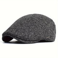 Cappello Newsboy caldo, cappello Cabbie, cappello Gatsby vintage - Nero