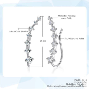 Earrings : Diamanten Oorbellen met Zeven Sterren Dames - Goud in van Pantino