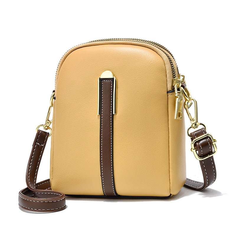 bags : Crossbody Tas Dames Zwart - Mini in Geel van Pantino