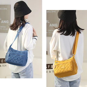 bags : Dames Schoudertas Blauw Leer - Klassiek & Luxe Design in van Pantino