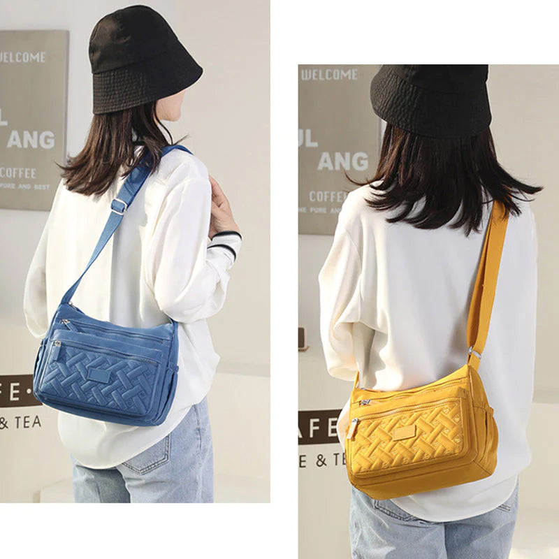 bags : Dames Schoudertas Blauw Leer - Klassiek & Luxe Design in van Pantino