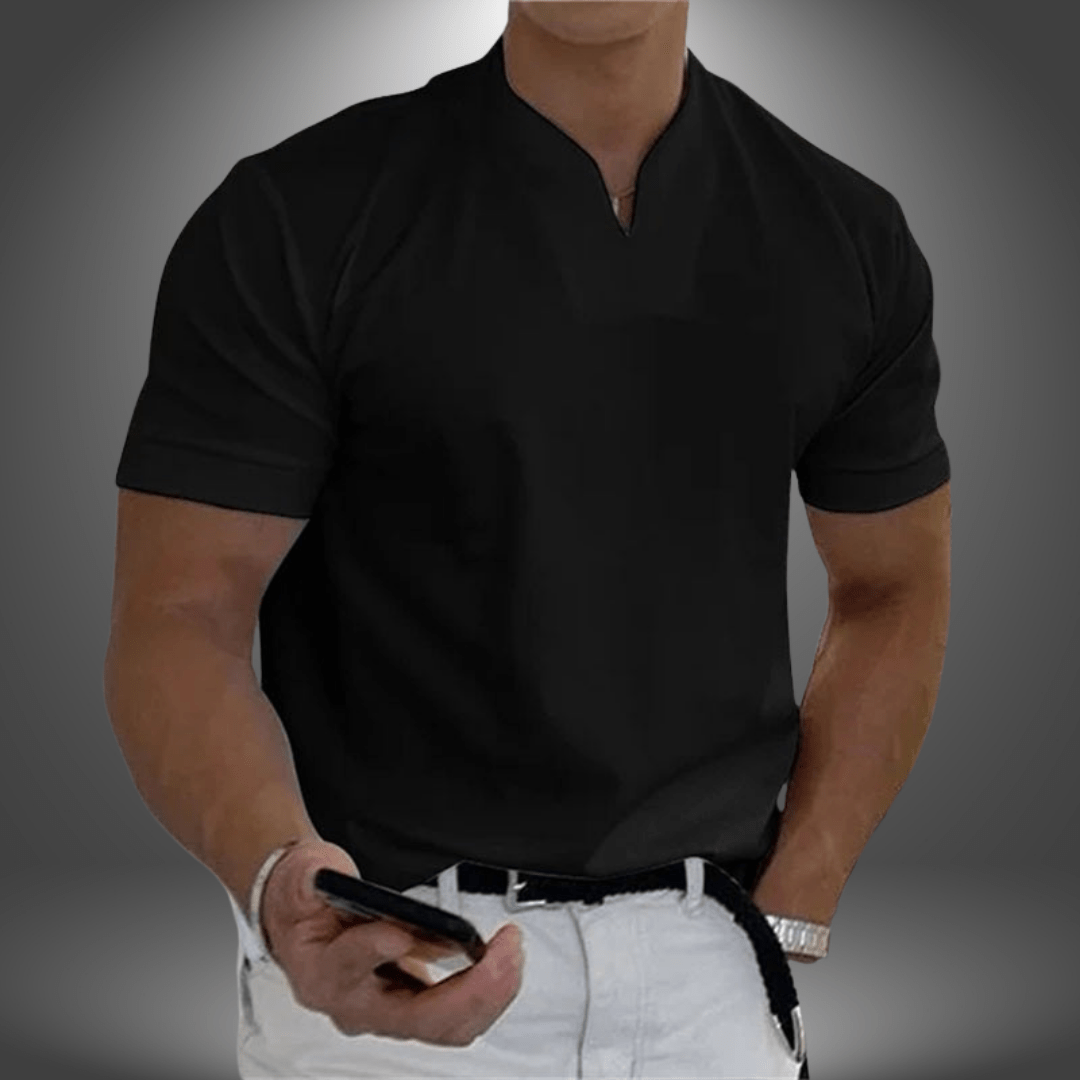 Men > Shirts > T-Shirt : Dominic V-Neck Tee – Slank T-shirt voor heren in van Pantinoshop