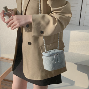 Handbags : Celeste Denim Schoudertas PM Dames - Denim Blauw in van Pantino